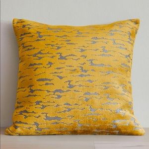 setof2 WestElm Distressed Cut Velvet Pillow Cover